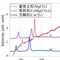 炭酸塩鉱物のラマン散乱分光